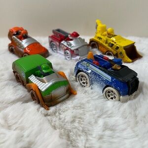 Paw Patrol Mini Rescue Vehicles - Blue, Green, Yellow, Orange & Red Cars